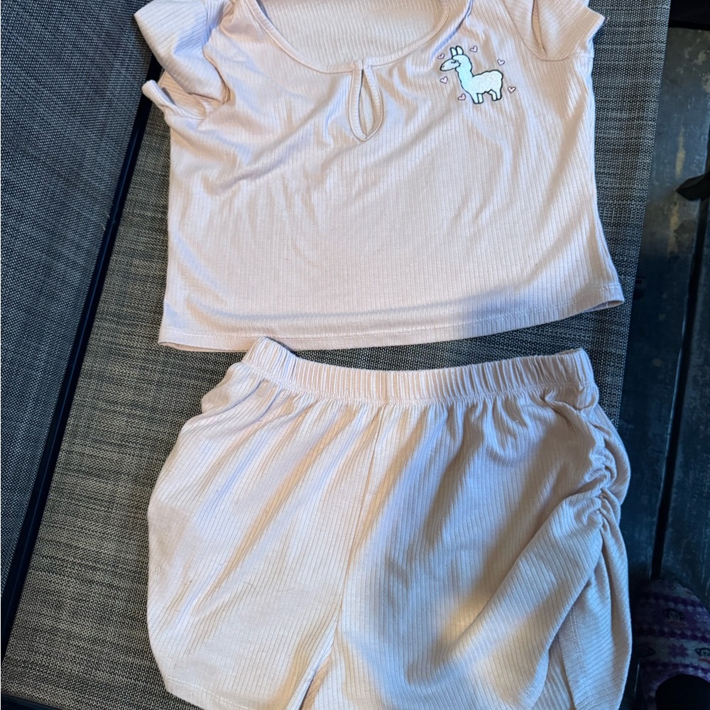 Trendyol Soft Cream Pajama Set